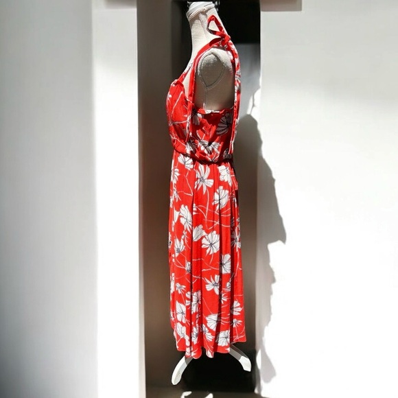 🌻Jason Wu Collective Tie Shoulder Midi Dress Size 14 - Picture 5 of 11